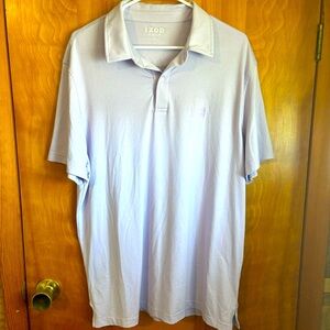 IZOD Golf Men’s Polo shirt Large. Moisture wick performance. Lavender Purple